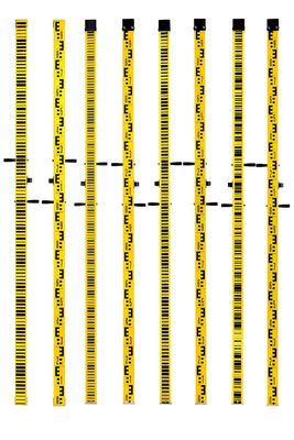 Manganese Barcoded Telescopic Levelling Staff 2m Surveyors Measuring Rod DL101C