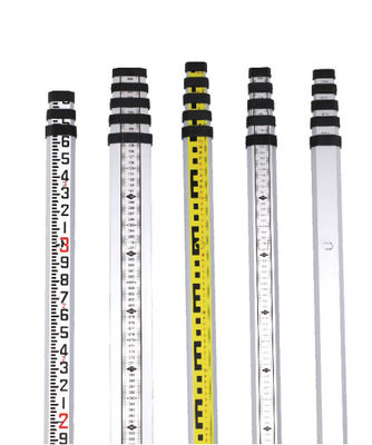 Double Target 4m Survey Grade Rod 1.7Kg Aluminum Telesopic Levelling Staff