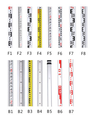 Double Target 4m Survey Grade Rod 1.7Kg Aluminum Telesopic Levelling Staff