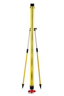 2m 24Kg Invar Barcoded Levelling Rod Staff Extendable Measuring Pole Digital Level