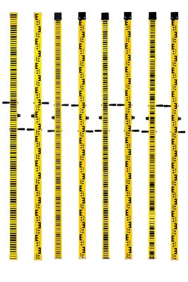 High Precision 2m Manganese Levelling Staff Rods for Leica Digital Level DNA and LS